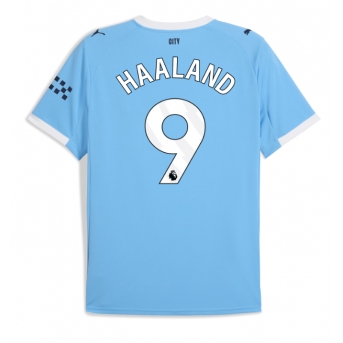 Billige Fotballdrakt Manchester City Erling Haaland #9 Replika Hjemmedrakt 2025-26 Kortermet